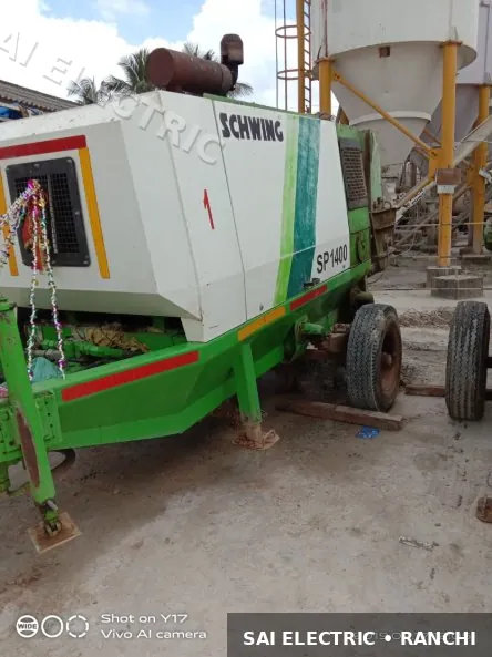 Schwing concrete pump on hire — Sai Electric equipment fleet 1