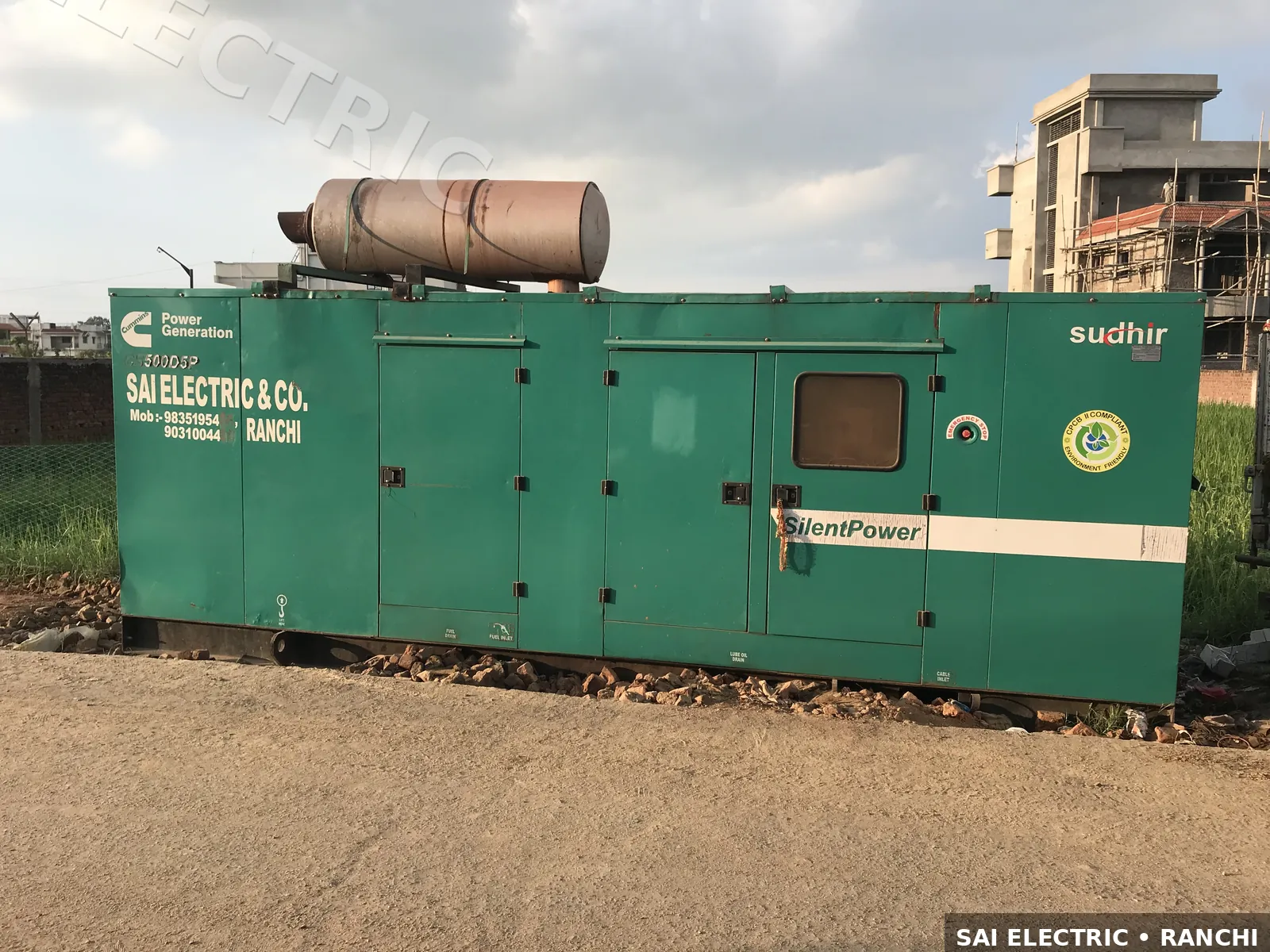 500 kVA Silent diesel DG set on hire from Sai Electric, Ranchi — fleet photo 9