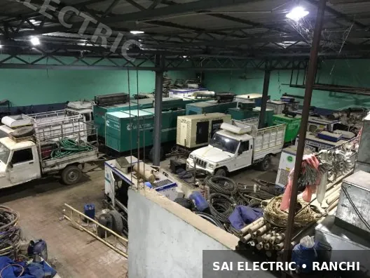 Sai Electric generator yard at Ranchi — DG sets ready for dispatch 1