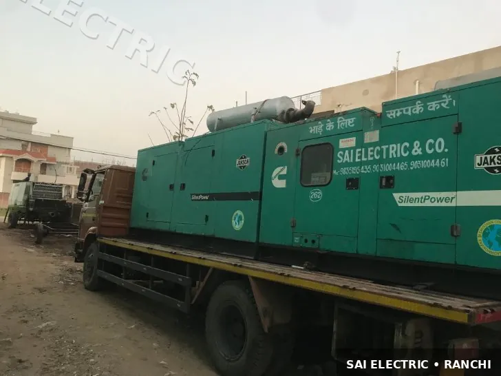 Mobile DG set on truck ready for site deployment — Sai Electric generator van 1