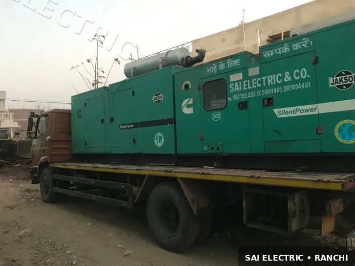 Mobile DG set on truck ready for site deployment — Sai Electric generator van 11
