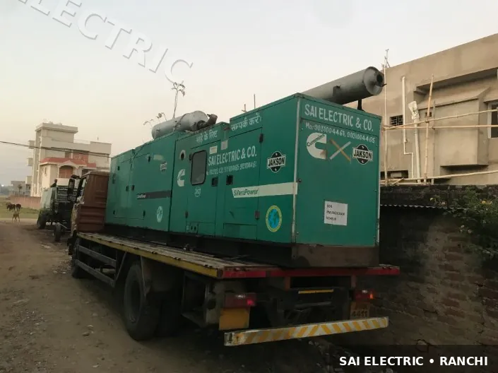 Mobile DG set on truck ready for site deployment — Sai Electric generator van 4
