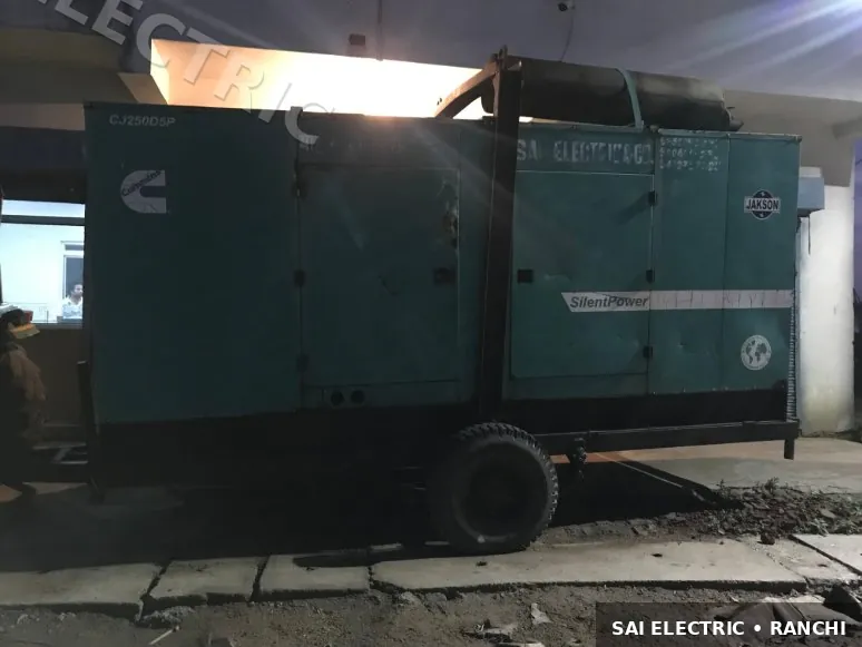250 kVA Mobile DG set on truck ready for site deployment — Sai Electric generator van 7